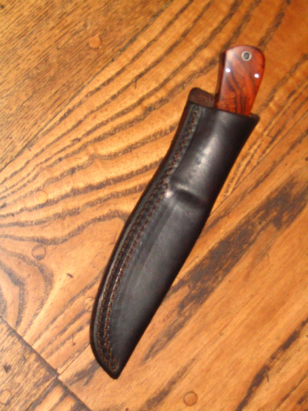 Wet-formed sheath for Jim Crowell six-inch drop-point